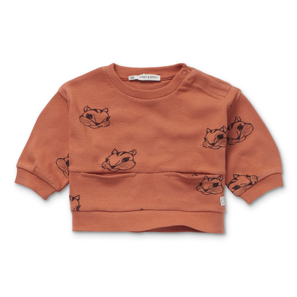 【オランダ直送】Baby sweatshirt Squirrel print ベビーリス柄スウェットシャツ // 送料無料 //