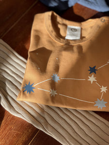 Zodiac print long sleeves T Shirt - Cinnamon