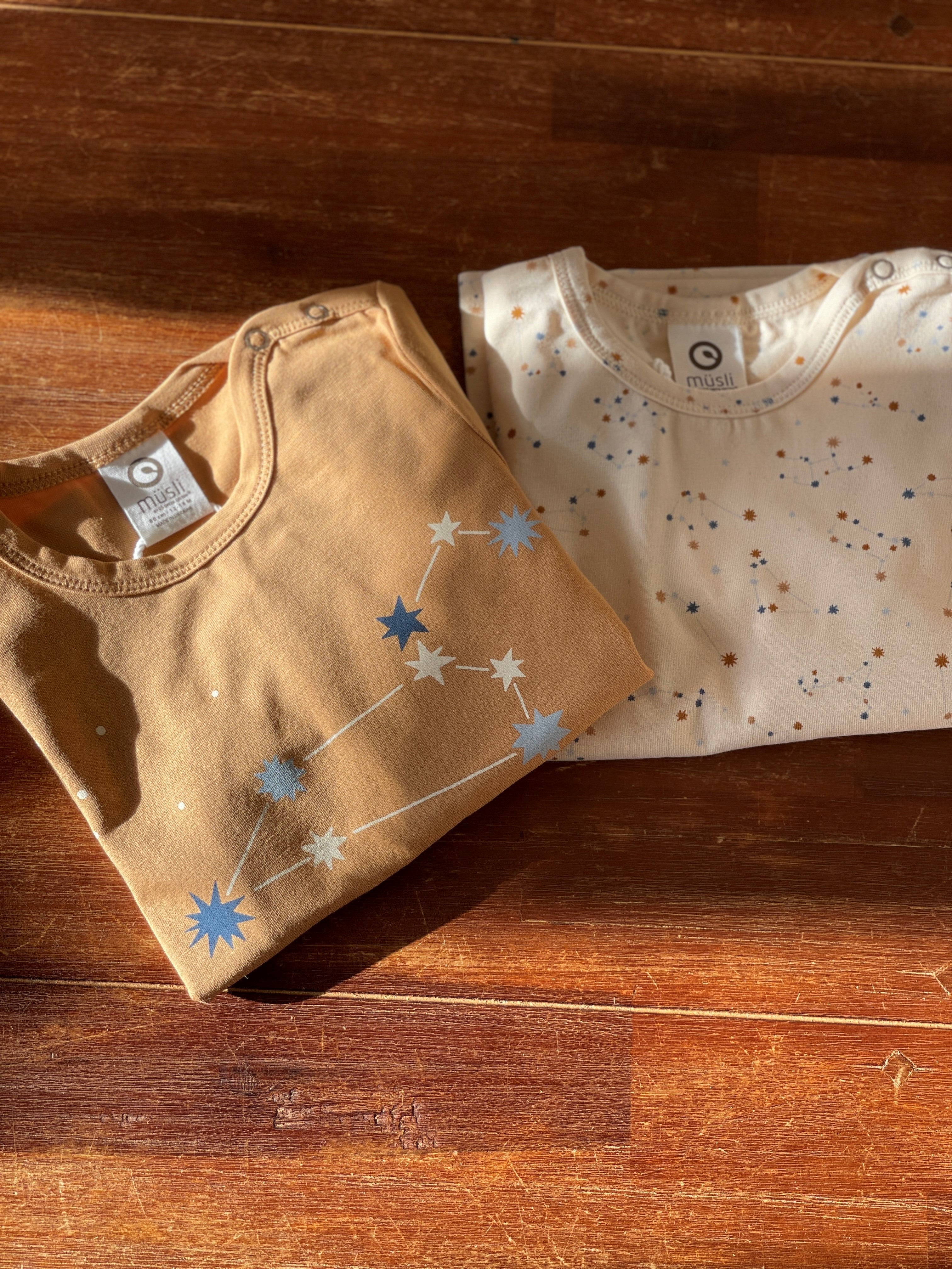 Zodiac long sleeves T Shirt baby- Buttercream