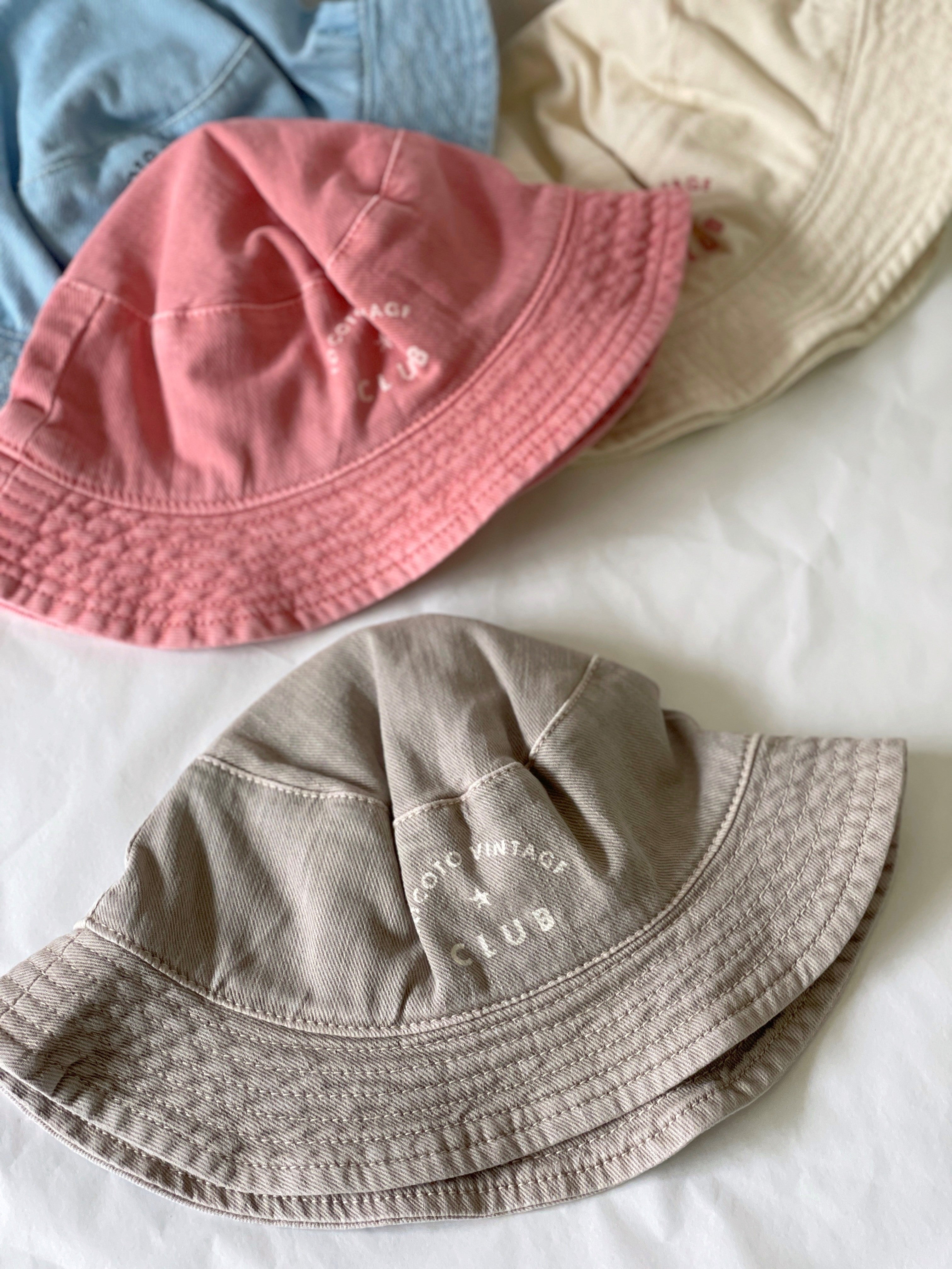 Denim Hat "TOCOTO VINTAGE CLUB" - Pink