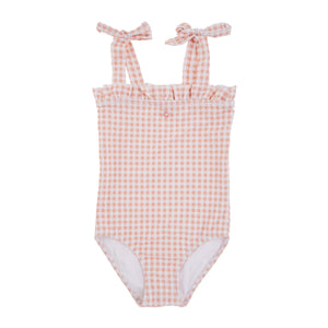 Swimsuit Checked- Pink