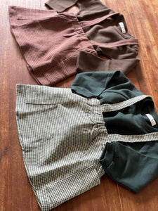 Skirt strap rosa - woven green square
