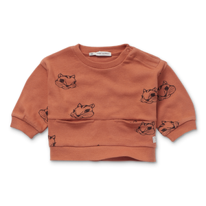 【オランダ直送】Baby sweatshirt Squirrel print ベビーリス柄スウェットシャツ // 送料無料 //