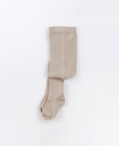 Ribbed jersey knit tights - Pepper