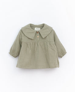 Cotton cloth tunic - Louro(カーキ)