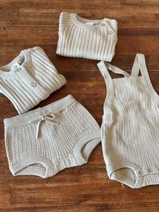 Knit cable romper - Feather