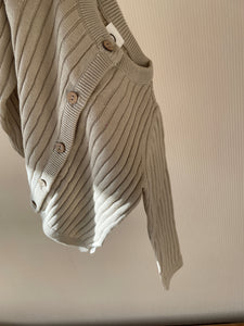 Knit rib cardigan - Feather
