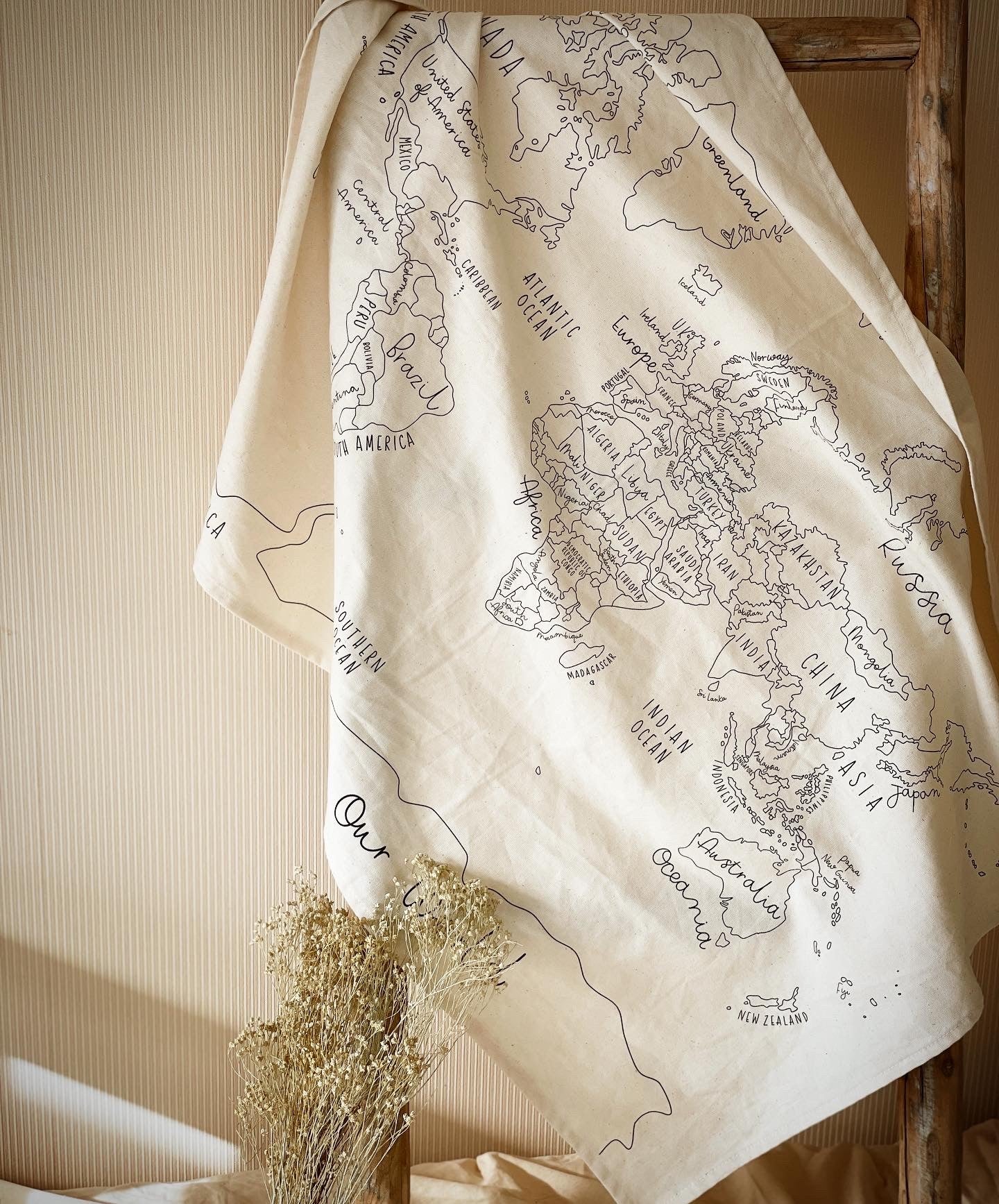 WORLD MAP Tapestry