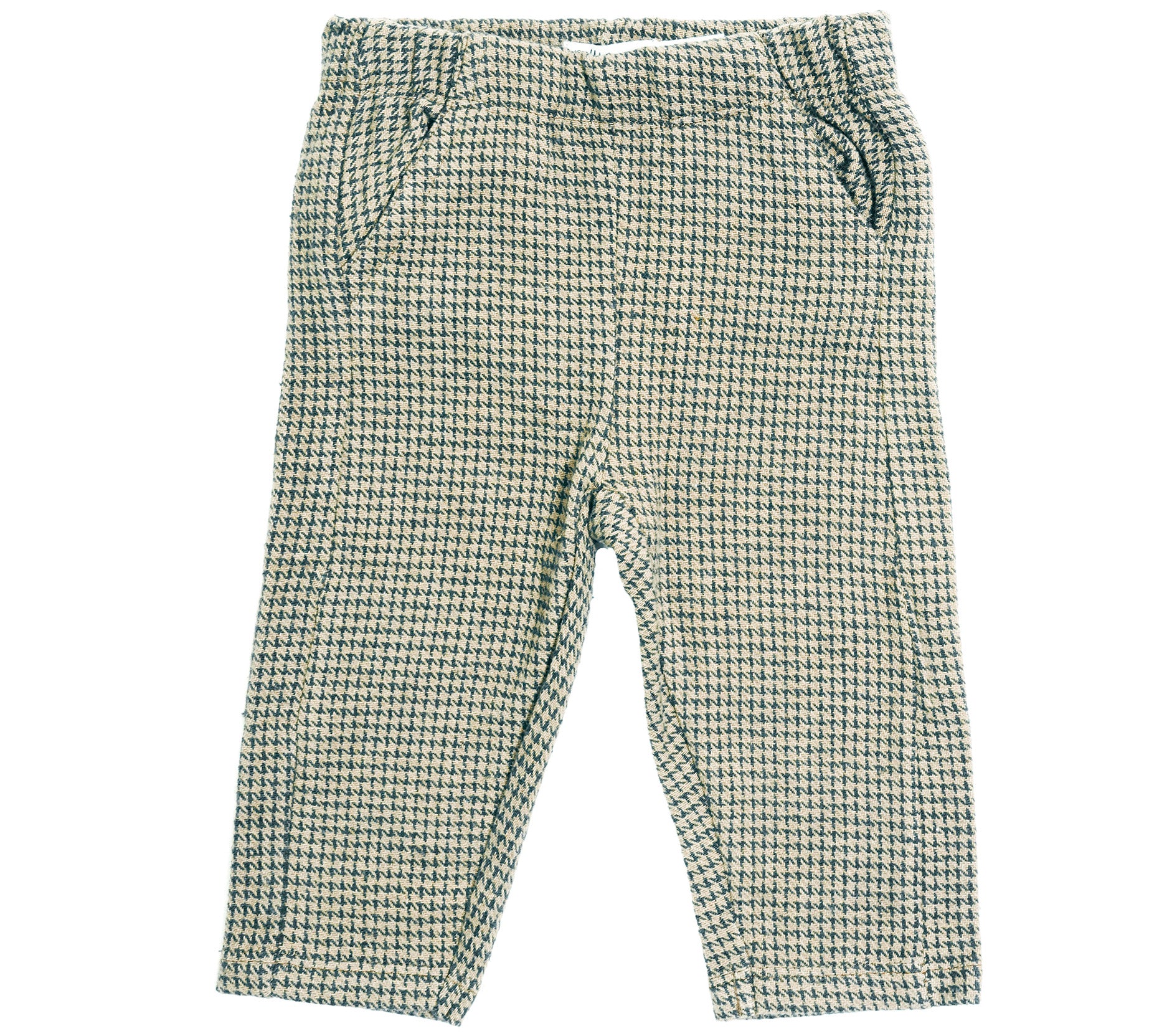 Trousers(Pants) - woven green square