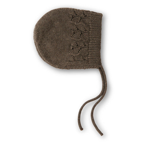 Bonnette Knitted pointelle Helmet (ニットボンネット)