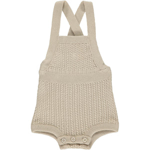 Knit cable romper - Feather