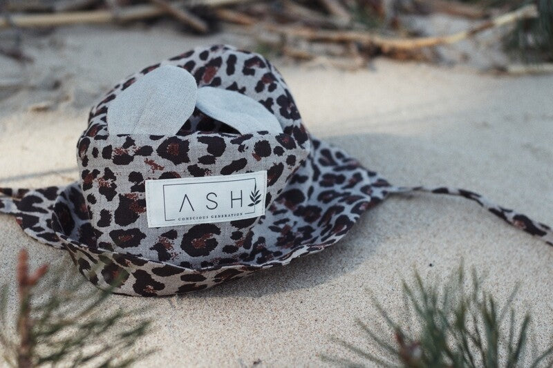 【ASH generation 帽子】BEAR HAT - LEOPARD ~totoshushu~