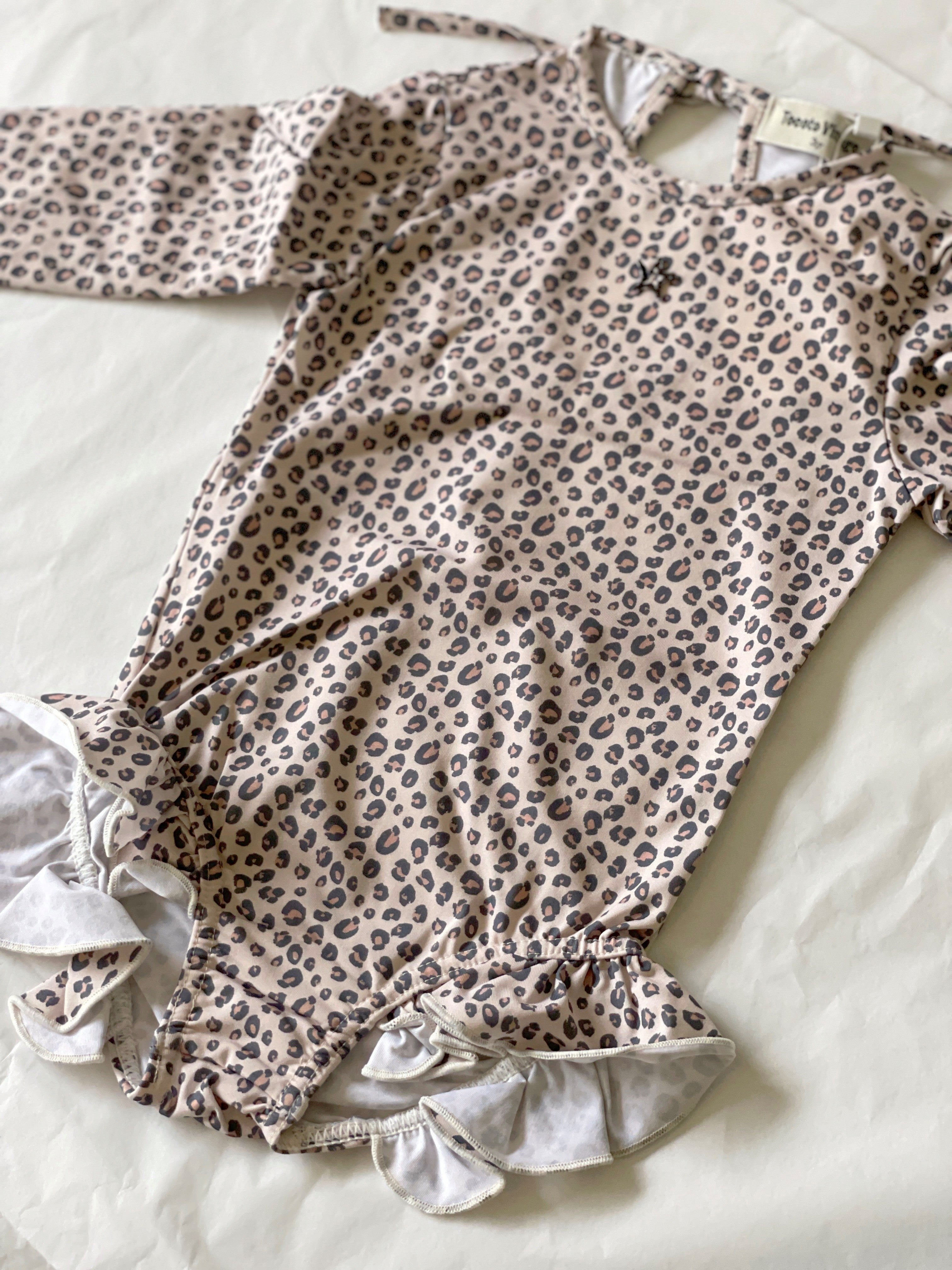 Long Sleeves Swimsuit - Leopard