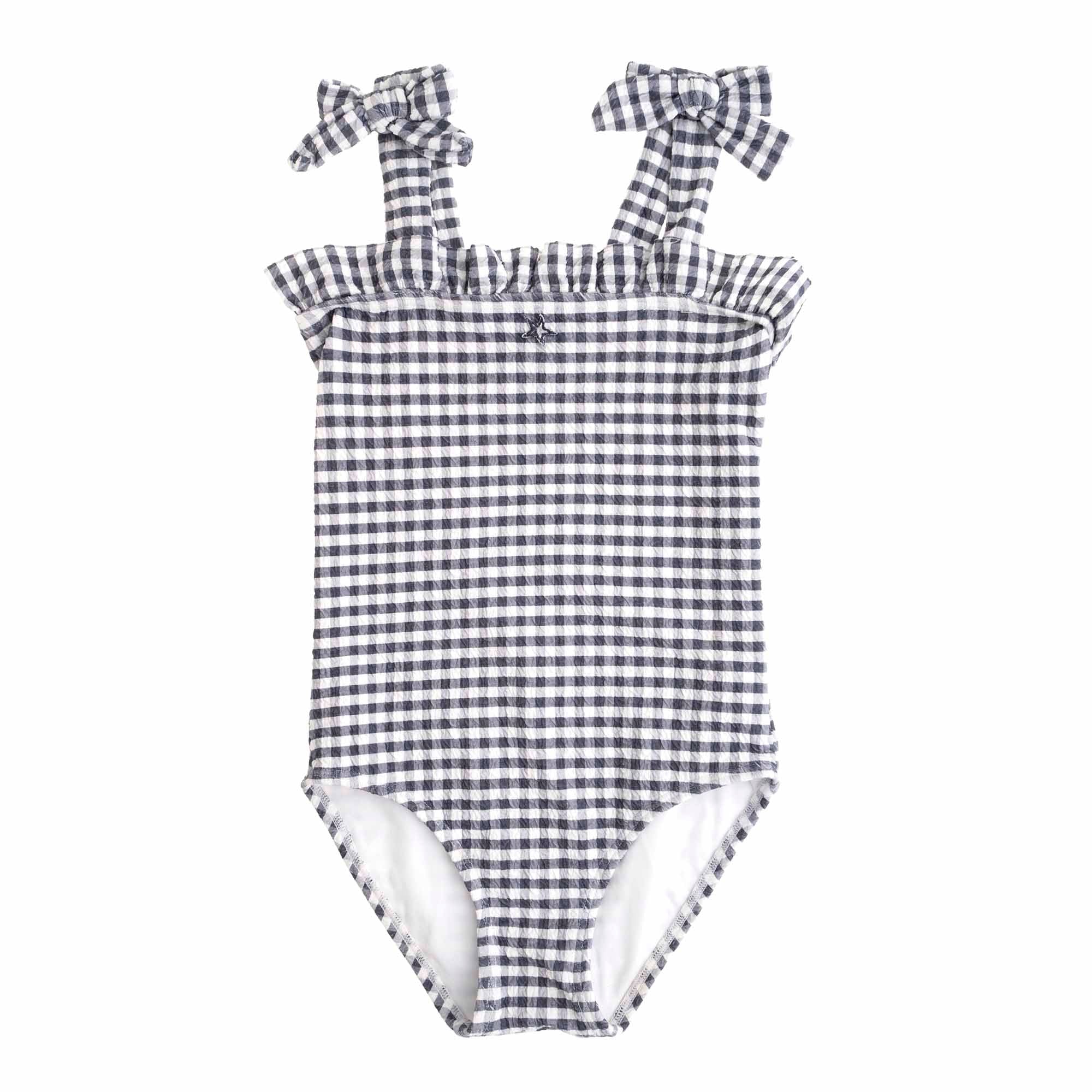Swimsuit Checked - Navy