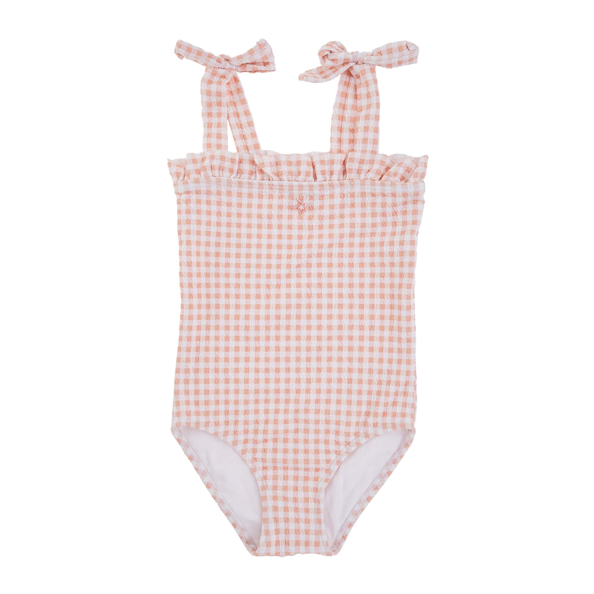 Swimsuit Checked- Pink