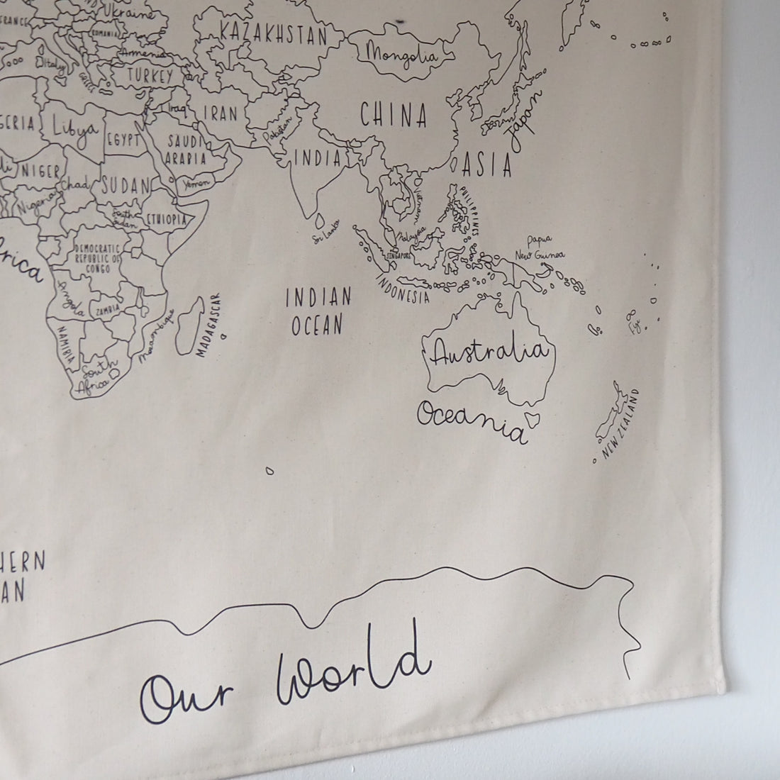WORLD MAP Tapestry