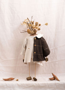 Embroidered(刺繍入り) dress - Oat